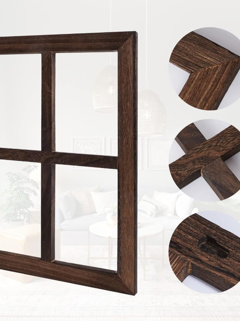 Rustic Wood Window Frames - Picture 4 of 6